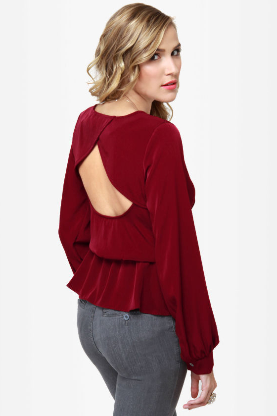 Office Party Burgundy Top