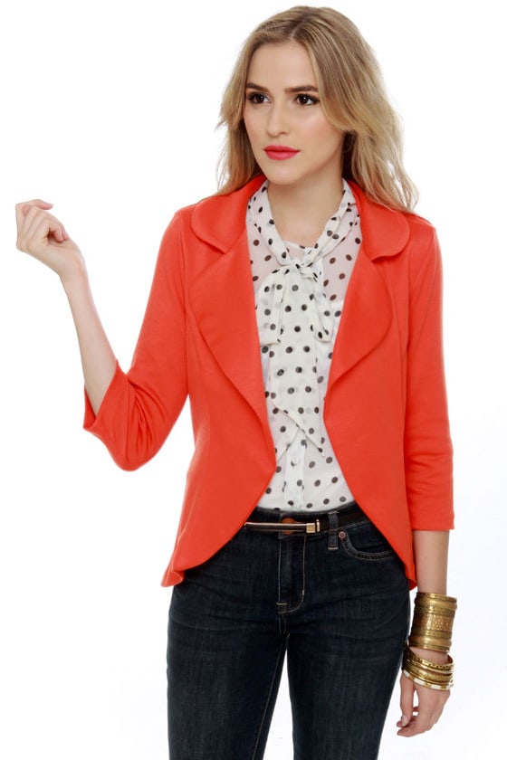 Cute Orange Blazer - Orange Jacket - $37.50 - Lulus