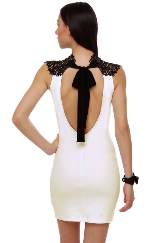 Beautiful White Dress - Lace Dress - Bodycon Dress - $46.00 - Lulus
