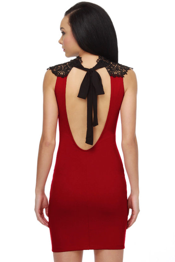open lace back dress Amazon.com: Red Sparkly Dress