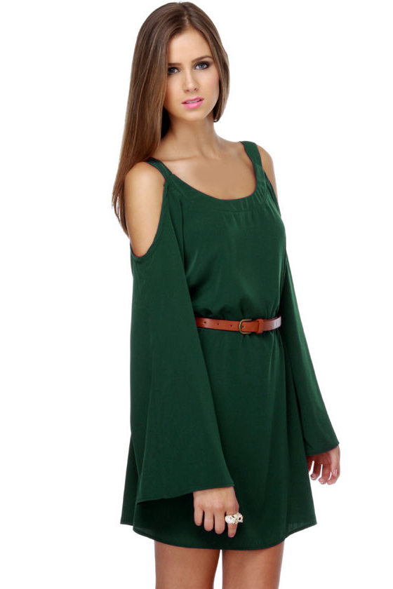 Greek Mythology Dark Green Dress