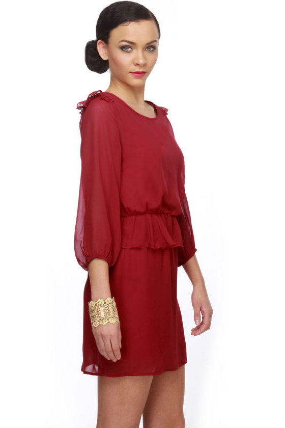 Hanging Garlands Red Dress