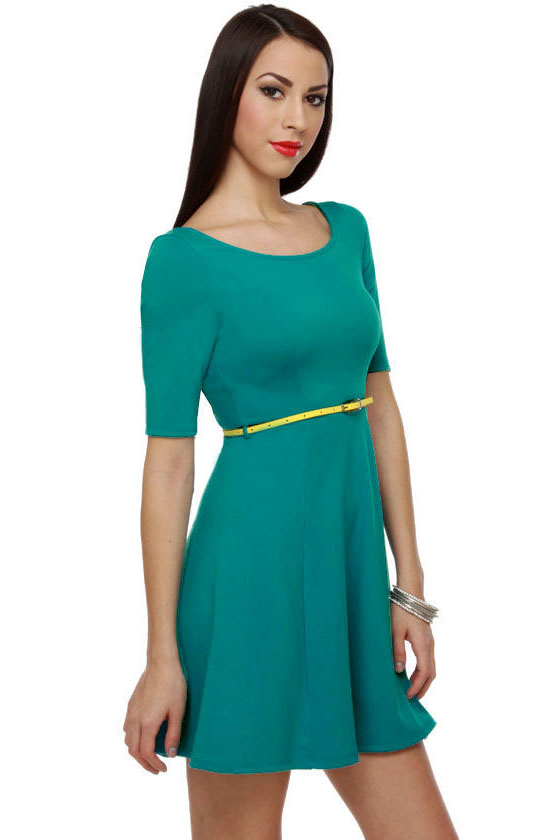 Ginger Rogers Teal Dress