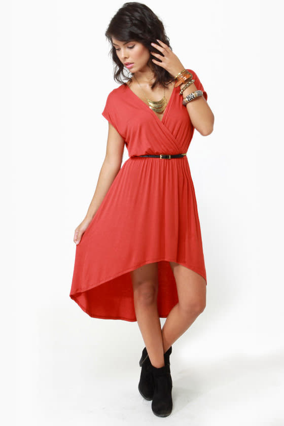 To Beach Her Own Rust Orange Dress