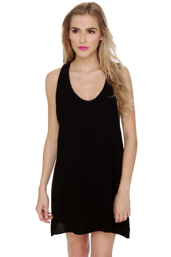 Under the Sun Black Lace Dress
