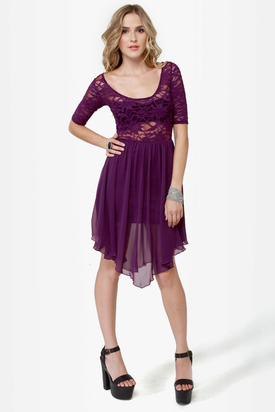 Dancing Days Purple Lace Dress