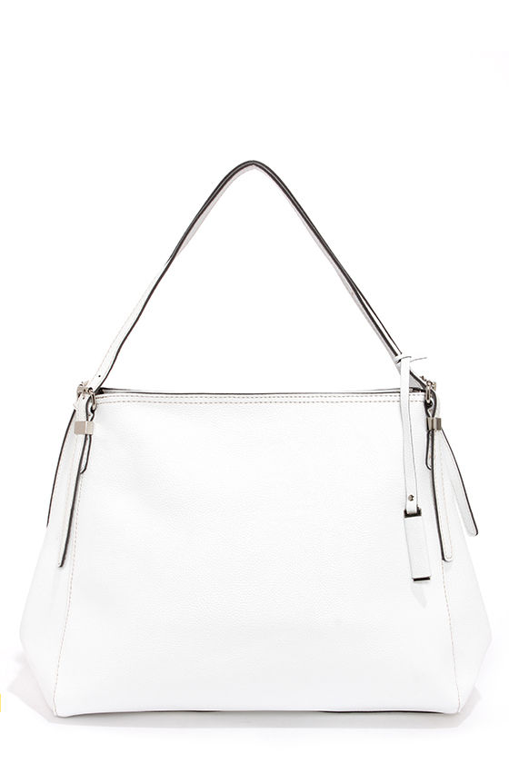 white handbag