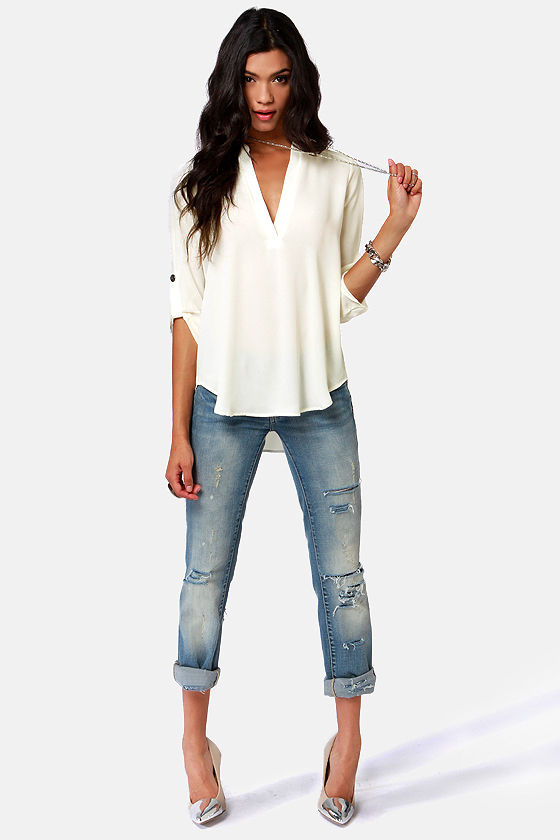 V-sionary Ivory Top 2