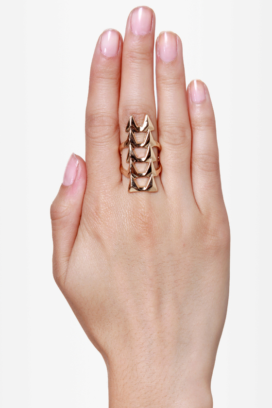 Ain\\\\\\\'t No Fang Gold Statement Ring