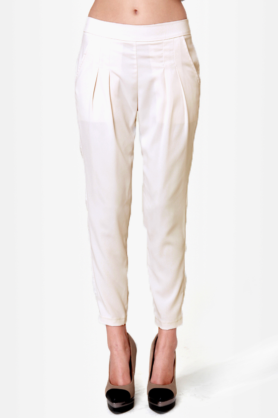 Costa Blanca Coast to Coast Ivory Cropped Pants