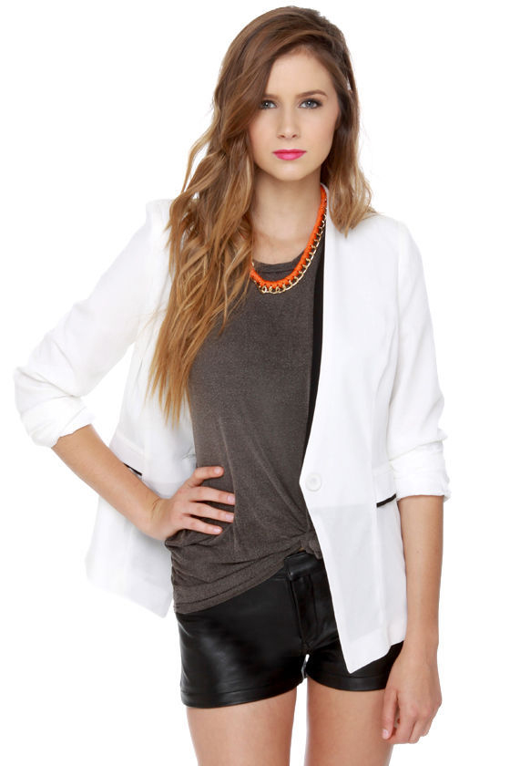 Bandstand Boogie White Blazer