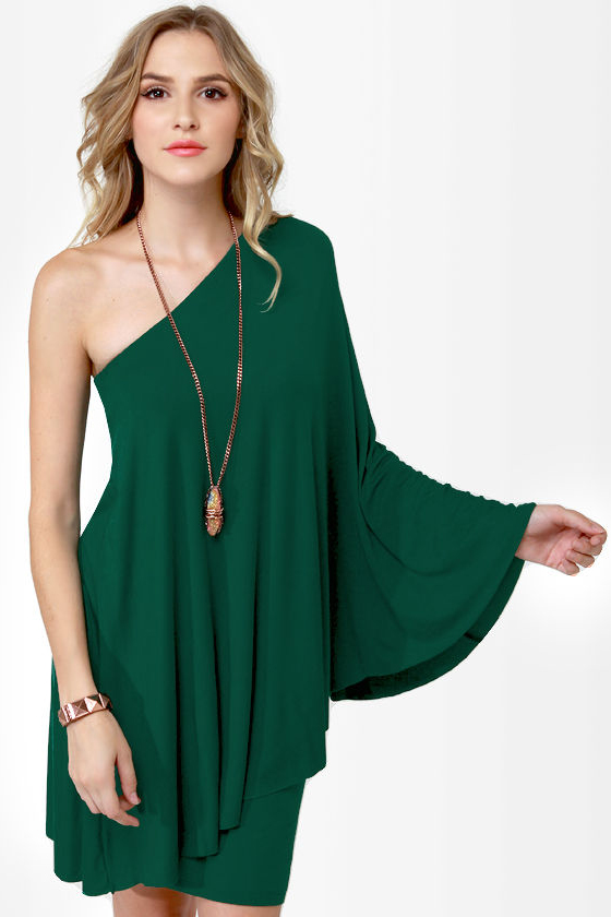 Leaves of Sass Dark Green Dress