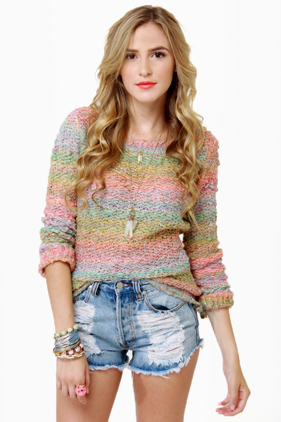 Sherbet-ter Than Ever Rainbow Sweater