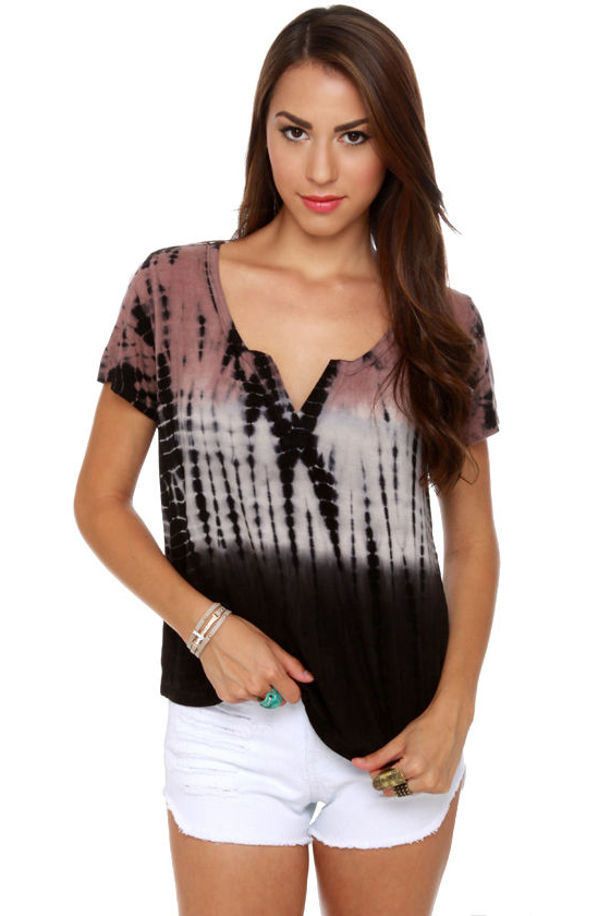 Black Sheep Environmentalist Ombre Tie-Dye Top
