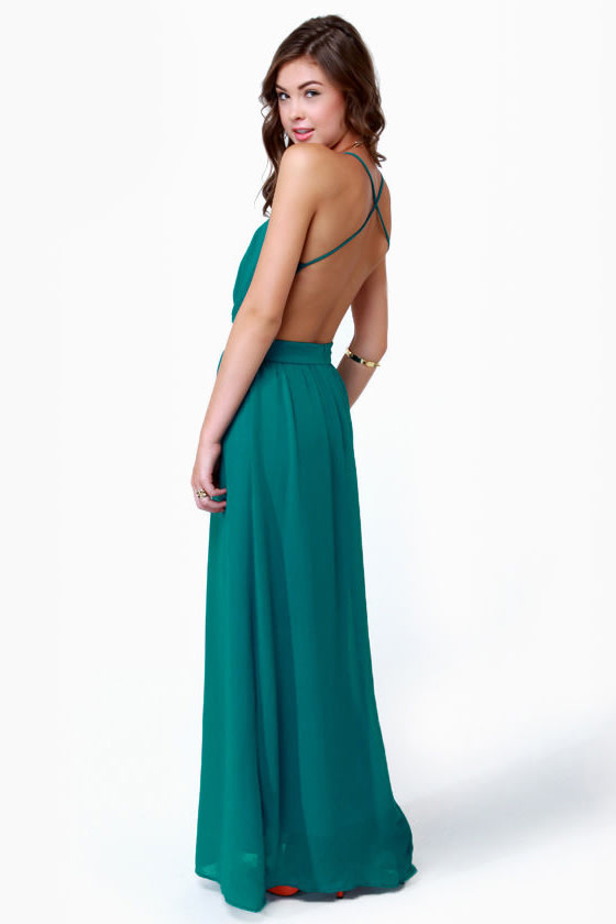 light teal maxi dress