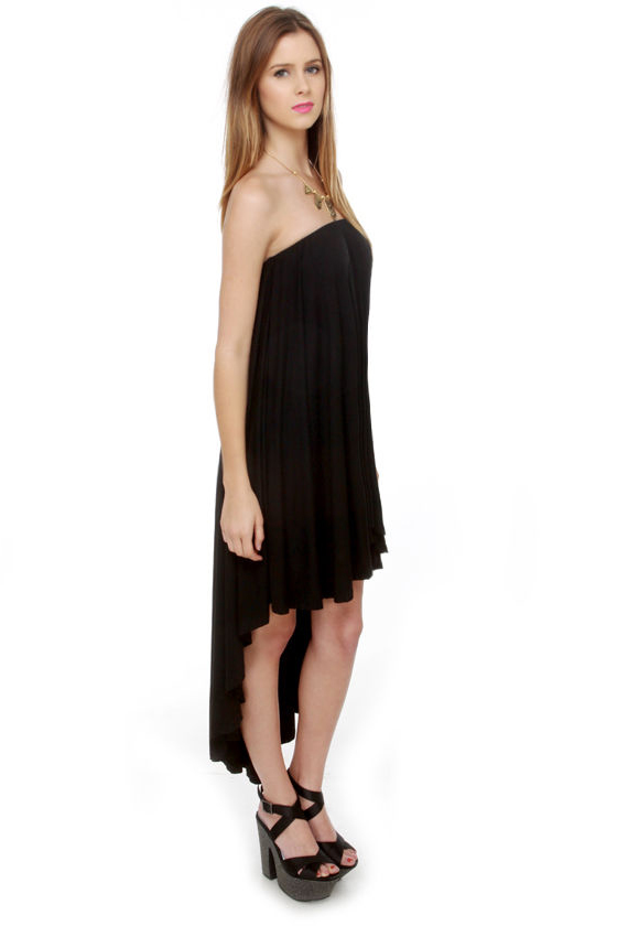 Blaque Label High Swoon Strapless Black Dress