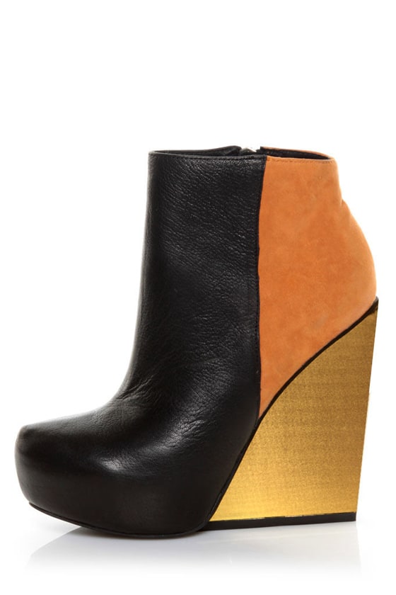 color block bootie