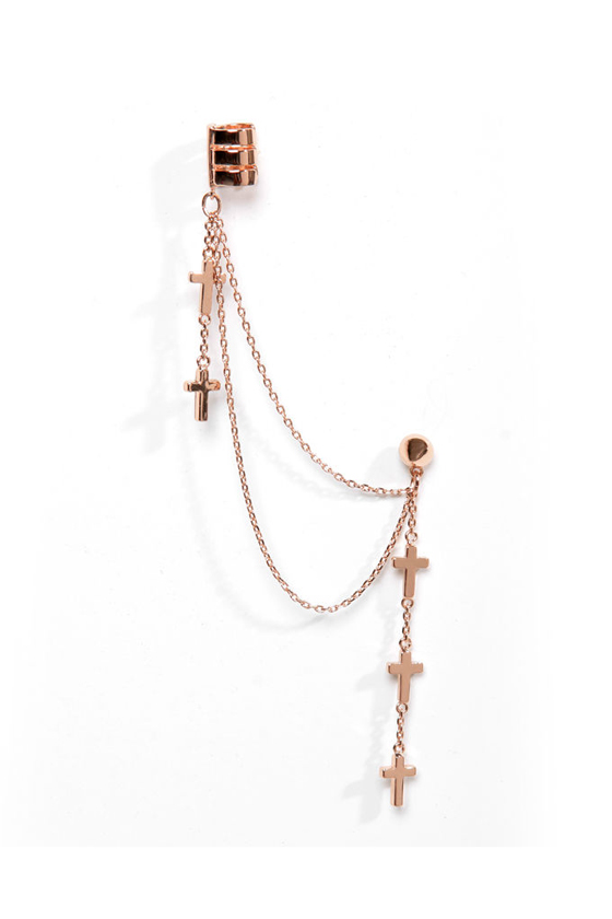 Wildfox Crossover Rose Gold Ear Cuff