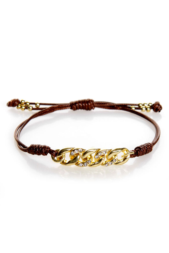 More Than Friends Brown Friendship Bracelet
