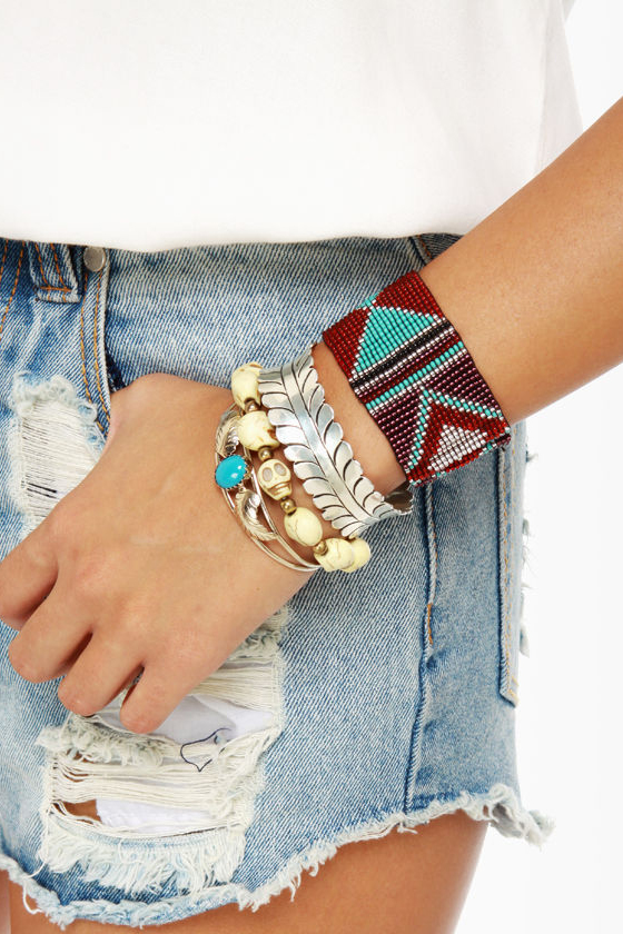 Arm Party Planner Beaded Stretch Bracelet