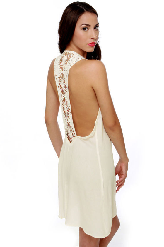 Under the Sun Ivory Lace Dress