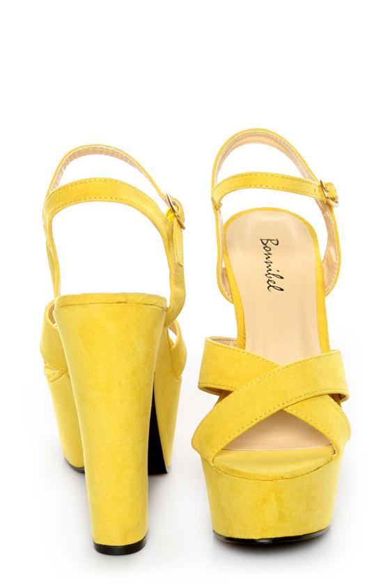 Bonnibel Portia 1 Yellow Platform Sandals
