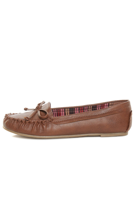 Bamboo Friends 13 Chestnut Brown Moccasins