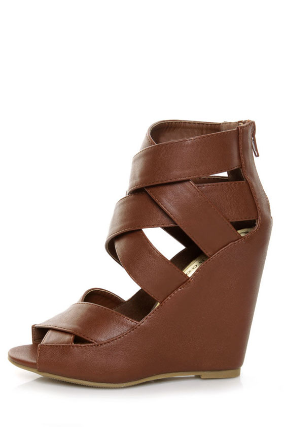 bamboo wedge booties