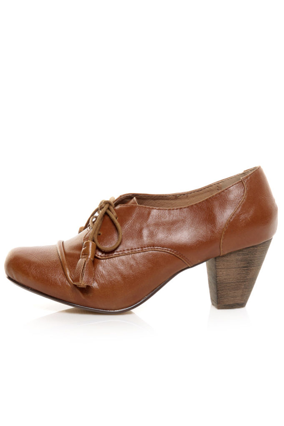 Chelsea Crew Sierra Tan Tassel Oxford Heels