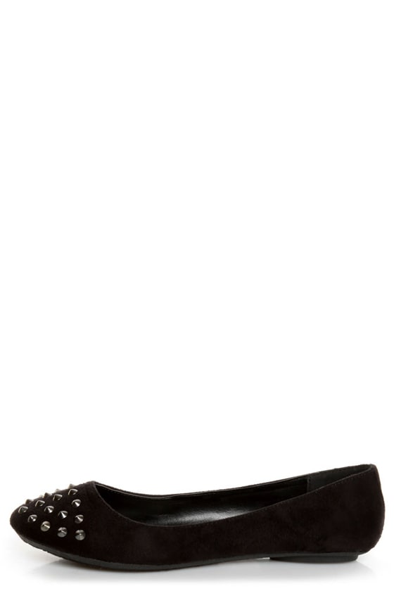 black cap toe flats