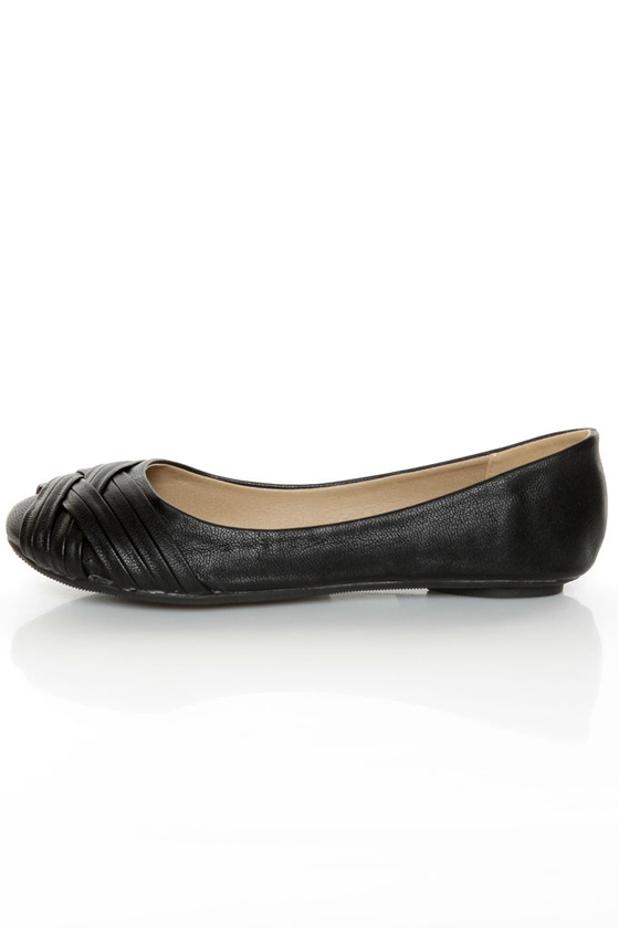 City Classified Rastus Black Ballet Flats