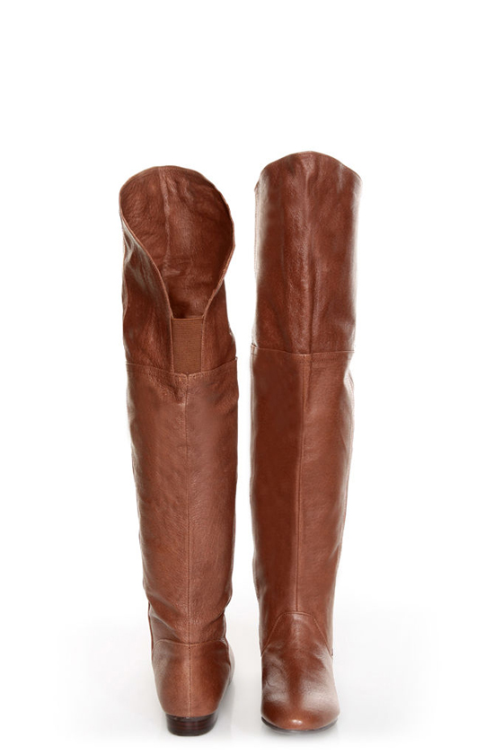 Chinese Laundry South Bay Henna Leather Over-The-Knee Boots