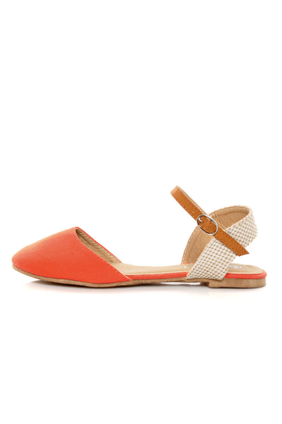 Code VIII Ava 2 Orange Split Upper Flats