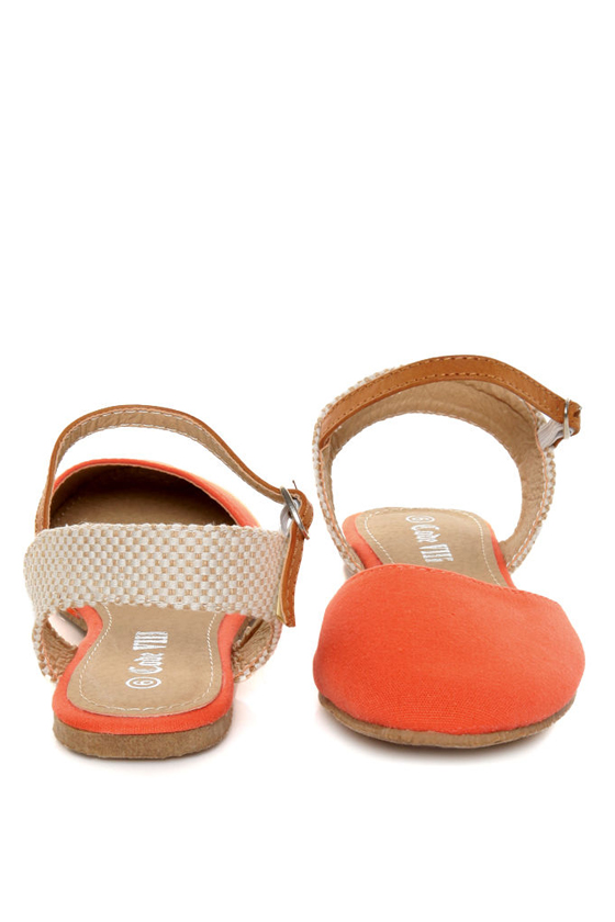 Code VIII Ava 2 Orange Split Upper Flats
