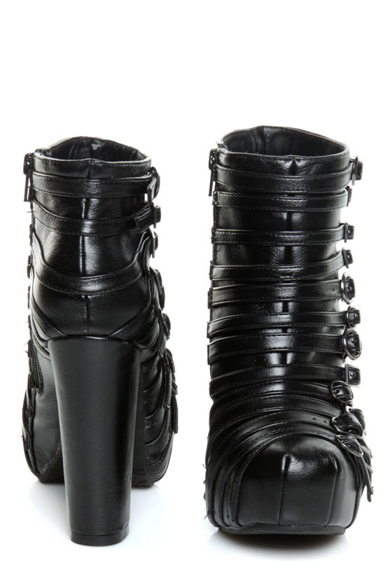 asra kanga knee high boots in black leather