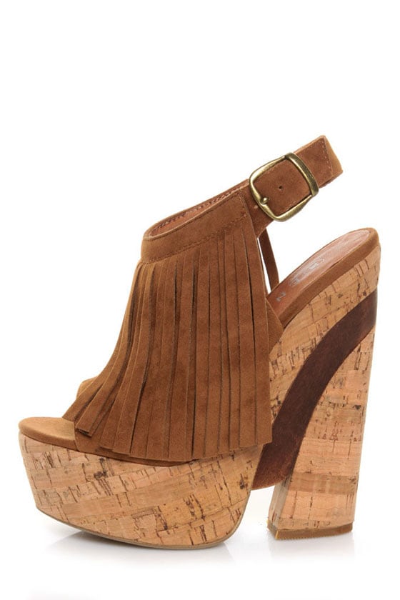 camel wedge pumps