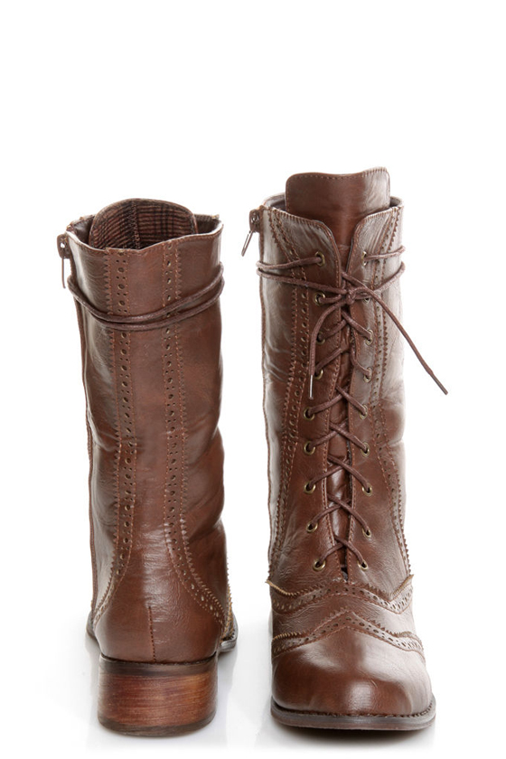 Break 3 Brown Brogue Lace-Up Oxford Boots
