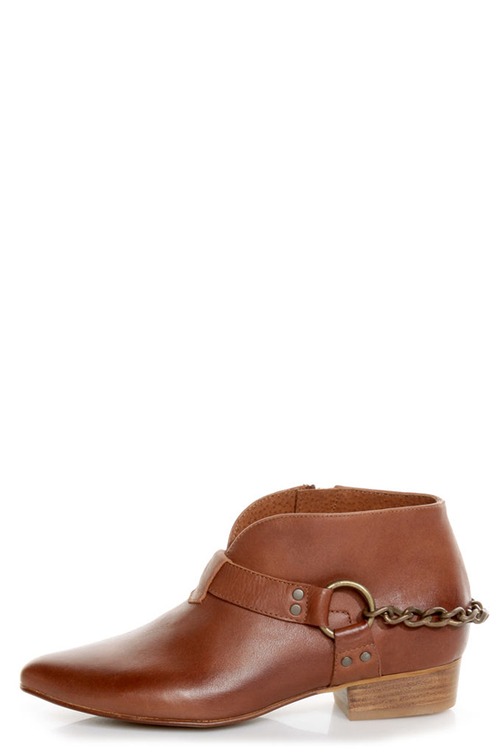 Sixtyseven Enrica Viriato Chestnut Winklepicker Ankle Boots