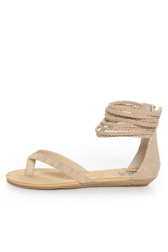 wrap thong sandals