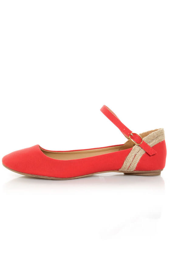 linen ballet flats