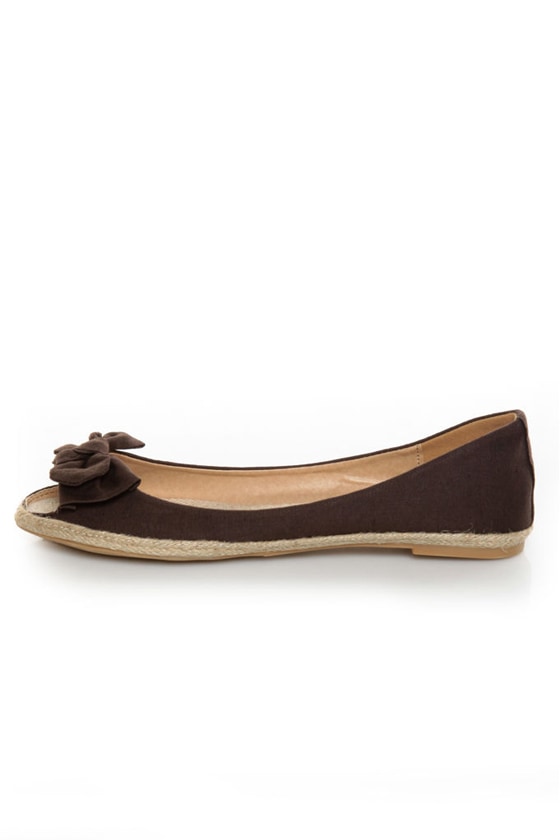 peep toe espadrille flats