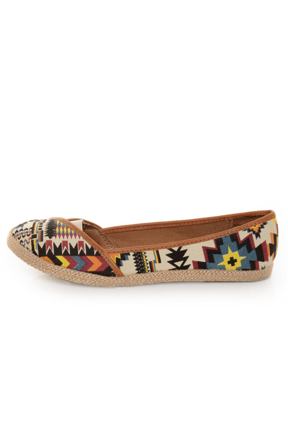 Not Rated Ice Cream Multi Brights Southwest Print Flats - $39.00 - Lulus
