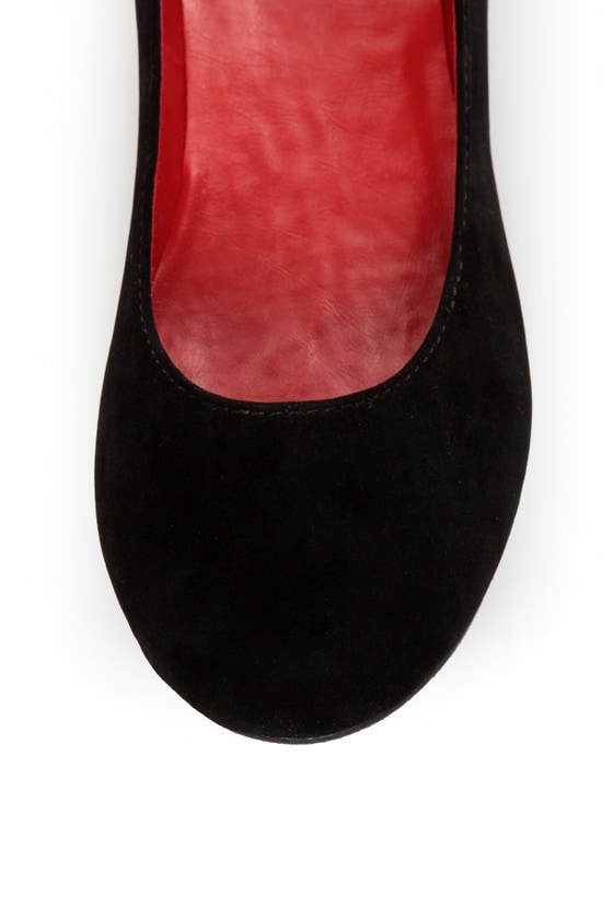 black mary jane ballet flats