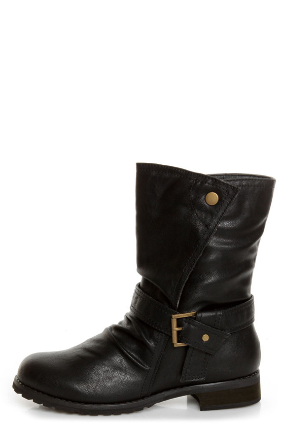 Promise Wichita Black Belted Motorcycle Boots