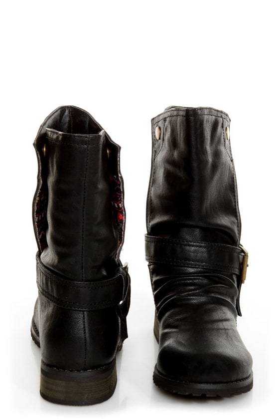 Promise Wichita Black Belted Motorcycle Boots