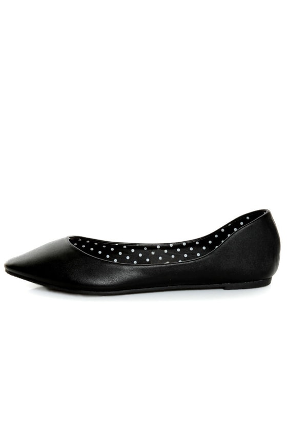 black pointed toe flats comfortable