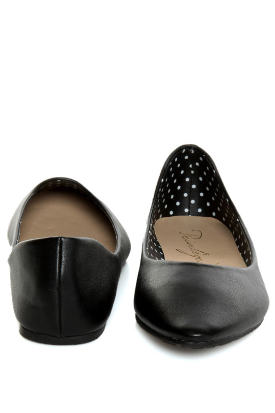 Privileged Vienna Black Pointed Toe Flats