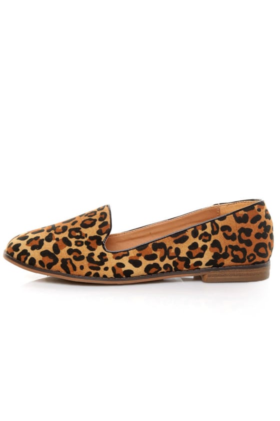 qupid leopard loafers