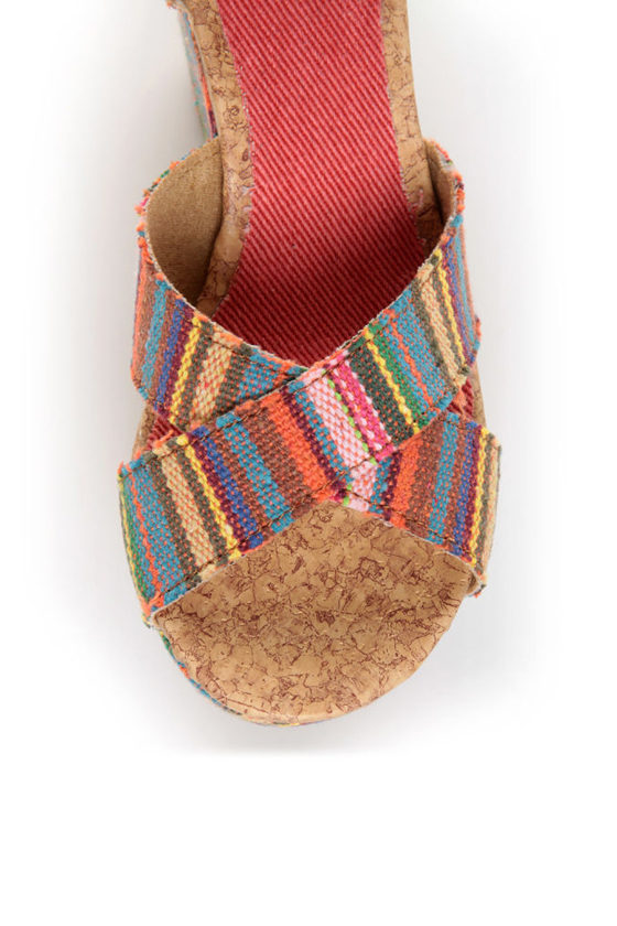 Rocket Dog Clara Tan Guatemala Stripe Wedge Sandals - $55.00