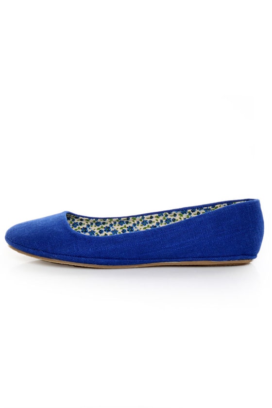 linen ballet flats